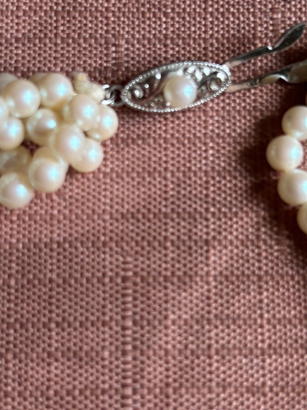 Multi-Strand Real Pearl Layered Necklace - Elegant & Dramatic - Picture 2 of 3